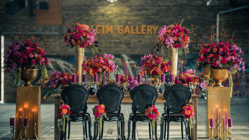 lush micro wedding decor and flowers in Toronto